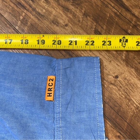 Wrangler Fire Resistant Chambray Button Up Long Sleeve Shirt XXL - Picture 7 of 8